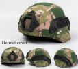 Military Tactical Helmet Cover Airsoft Paintball Wargame CS Camouflage Army Helmet Case Outdoor Hunting Equipment Cloth Cover - CP