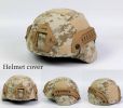 Military Tactical Helmet Cover Airsoft Paintball Wargame CS Camouflage Army Helmet Case Outdoor Hunting Equipment Cloth Cover - Desert Digital