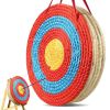 Solid Straw Round Archery Target for Backyard Outdoor Hunting Shooting Practice - As pic show - 5 Layers