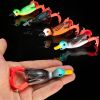 1pc Soft Fishing Lure Duck Artificial Bait With Rotating Legs; Cool Fishing Bait 9cm/11g 3.5in/0.39oz - Yellow