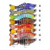 Funpesca 10cm 15.61g Hard Plastic 3d Bionic Eyes Freshwater Saltwater Bass Top Water Jointed Fish Lures - Color H