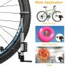 Mini Bike Pump Portable Bicycle Tire Inflator Ball Air Pump w/ Mount Frame For Mountain Road Bike - Silver