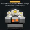 5 LED USB Rechargeable Headlamp; Portable Built-in 18650 Battery Head Flash Light; Waterproof For Expedition Outdoor Camping Fishing - Golden+Silvery