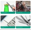 25 in 1 Multitool High Quality Folding Wire Cutter Plier with Screwdrivers;  Multifunctional wrench;  Steel Multi-tools; Multi-purpose pliers - Stainl