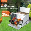 VEVOR Automatic Chicken Feeder, 25 lbs Capacity Feeds 10 Chickens up to 11 Days, Galvanized Steel Poultry Feeder - Default