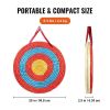 Solid Straw Round Archery Target for Backyard Outdoor Hunting Shooting Practice - As pic show - 3 Layers