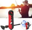 Fishing Tools Portable Fishing Line Winder Reel Line Spooler Machine Spinning &amp; Baitcasting Reel Spooling Carp Fishing Equipment - White Red