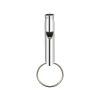 1pc Aluminum Whistle With Keychain; Sturdy Lightweight Whistle; For Signal Alarm; Outdoor Camping; Hiking Accessories - Red