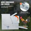 VEVOR Automatic Chicken Feeder, 25 lbs Capacity Feeds 10 Chickens up to 11 Days, Galvanized Steel Poultry Feeder - Default