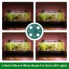 2Pcs 40 Cells Seed Starter Tray Plant Grow Light with 4 Adjustable Brightness Automatic Timing Setting Humidity Dome Plant Germination Garden - Green