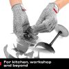 Cut Resistant Gloves - Ambidextrous, Food Grade, High Performance Level 5 Protection. Size Medium, Complimentary Ebook Included - XL
