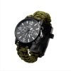 Outdoor Multi function Camping Survival Watch Bracelet Tools With LED Light - CAMO-Multi Color