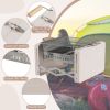 Outdoor Portable Folding Charcoal BBQ Grill Stove - Beige & Silver - BBQ Grill