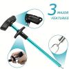 1pc Fish Hook Remover; T-Shaped Fish Hook Separator Tool; Fishing Accessories - Blue