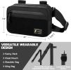 Tactical Fanny Pack EDC Waist Bag for Outdoor Shooting Fishing - Black