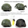 Military Tactical Helmet Cover Airsoft Paintball Wargame CS Camouflage Army Helmet Case Outdoor Hunting Equipment Cloth Cover - City camflouge