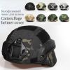 Military Tactical Helmet Cover Airsoft Paintball Wargame CS Camouflage Army Helmet Case Outdoor Hunting Equipment Cloth Cover - Old Style Jungle