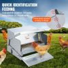 VEVOR Automatic Chicken Feeder, 25 lbs Capacity Feeds 10 Chickens up to 11 Days, Galvanized Steel Poultry Feeder - Default