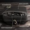 Tactical Fanny Pack EDC Waist Bag for Outdoor Shooting Fishing - Black